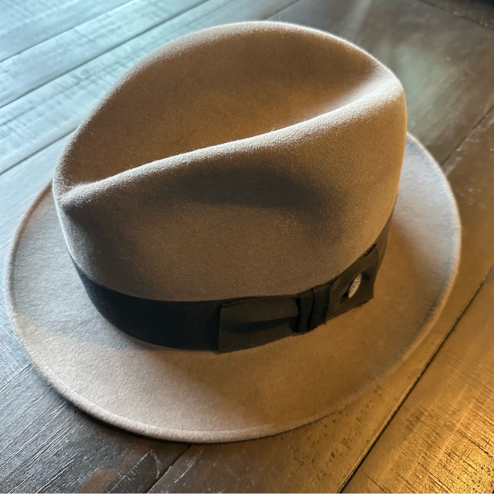 RETAIL $265 - Stenson Grey Felt Fedora